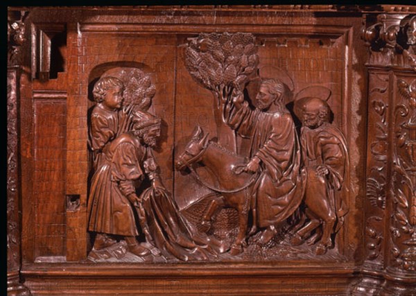 SILLERIA S BENITO-ENTRADA EN JERUSALEM
VALLADOLID, MUSEO NACIONAL DE