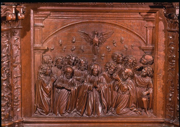 SILLERIA DE S BENITO-PENTECOSTES
VALLADOLID, MUSEO NACIONAL DE ESCULTURA-INTERIOR
VALLADOLID