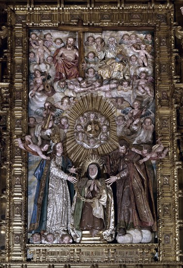 FERNANDEZ GREGORIO 1576/1636
RETABLO MAYOR - SANTA TERESA- S XVII-ESCULTURA BARROCA Y