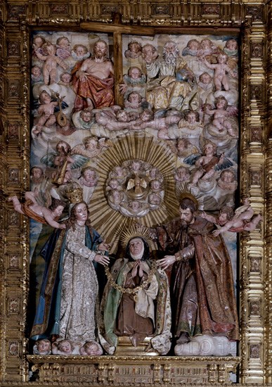 FERNANDEZ GREGORIO 1576/1636
RETABLO MAYOR - IMAGEN DE STA TERESA - S XVII - BARROCO