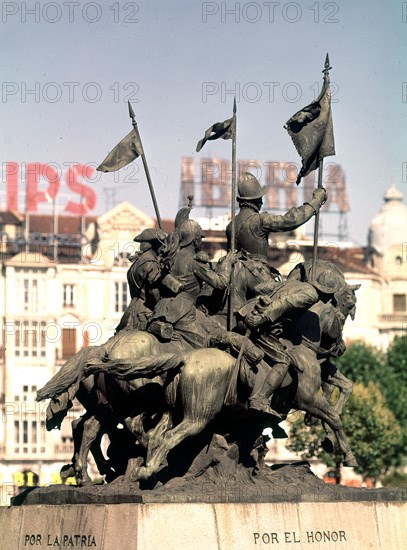 BENLLIURE MARIANO 1862/1947
MONUMENTO A LOS CAZADORES DE ALCANTARA
VALLADOLID,