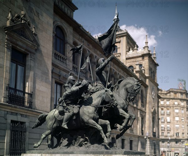 BENLLIURE MARIANO 1862/1947
MONUMENTO A LOS CAZADORES DE ALCANTARA
VALLADOLID,