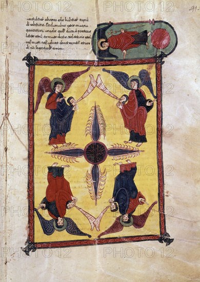 BEATO DE LIEBANA
COMENTARIOS AL APOCALIPSIS-FOLIO 91 RECTO
BURGO DE OSMA, CATEDRAL
SORIA

This
