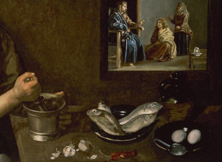 Vélasquez, Le Christ dans la maison de Marthe et Marie (détail)