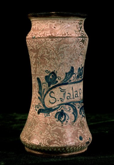 CERAMICA HISPANO MORISCA-POT O BOTE DE BOTICA