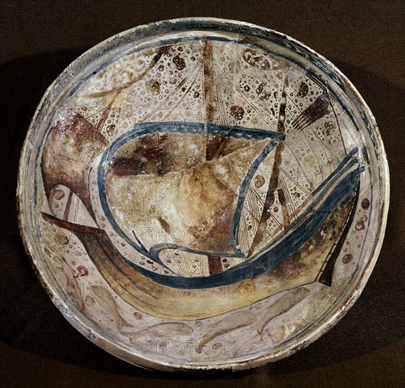 PLATO CERAMICA LOZA DORADA DECORADO BARCO-S XIV-AL-ANDALUS
MALAGA, ALCAZABA
MALAGA