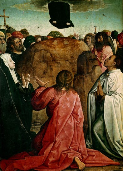 FLANDES JUAN DE 1465-1519
ASCENSION DEL SEÑOR - 1514/1518 - O/T 110x84 - NP 2937
Madrid, Museo