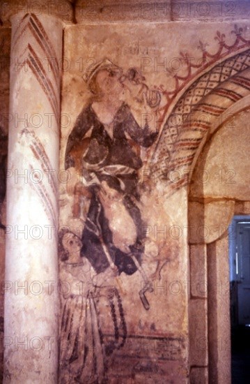 PINTURA GOTICA-PECADOS CAPITALES Y VIRTUDES
MORAIME, IGLESIA DE SAN JULIAN
CORUÑA

This image