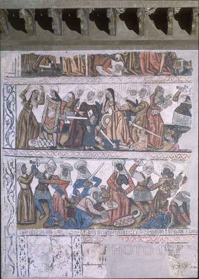 PINTURA MURAL-DEGOLLACION DE INOCENTES-S XV
MONDOÑEDO, CATEDRAL
LUGO

This image is not