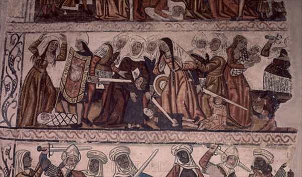 PINTURA MURAL-DEGOLLACION DE INOCENTES-S XV
MONDOÑEDO, CATEDRAL
LUGO

This image is not