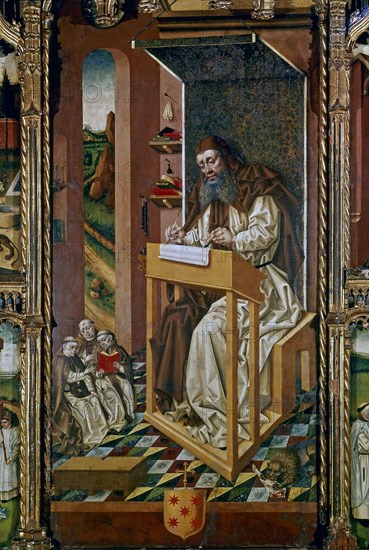 INGLES JORGE 1544/1585
RETABLO DE SAN JERONIMO S XV-DETALLE
VALLADOLID, MUSEO NACIONAL DE