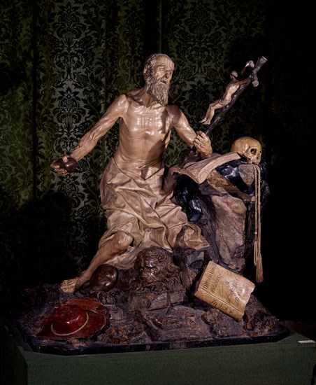 SALZILLO FRANCISCO 1707/83
SAN JERONIMO -MADERA POLICROMADA DE 1755 - ALTURA 165 CM
MURCIA,