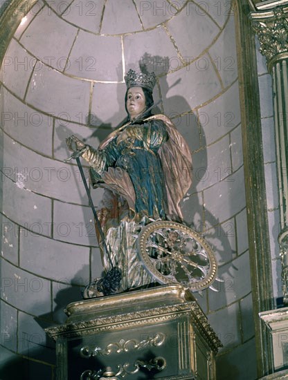 SALZILLO FRANCISCO 1707/83
SANTA CATALINA DE ALEJANDRIA - S XVIII - BARROCO ESPAÑOL
MURCIA,
