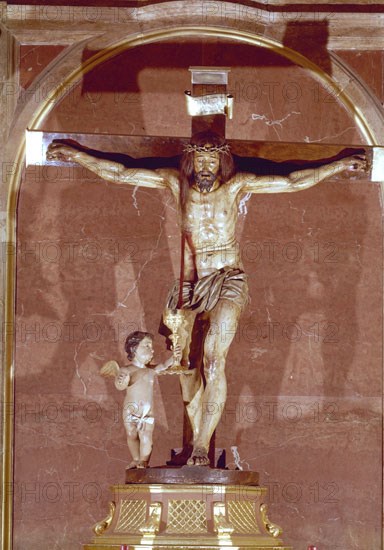 BUSSI NICOLAS
CRISTO DE LA SANGRE- 1693-MADERA POLICROMADA -ESCULTURA BARROCA
MURCIA, IGLESIA DEL