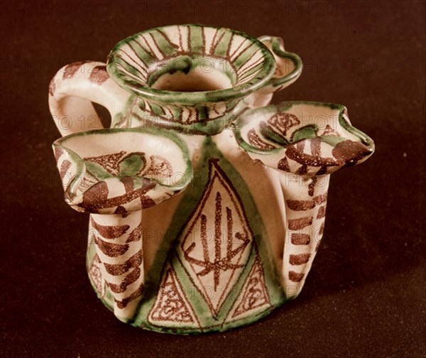 JARRA DECORADA Y VIDRIADA AL MODO ARABE DEL S XV - ARTE POPULAR S XX
TERUEL, COLECCION