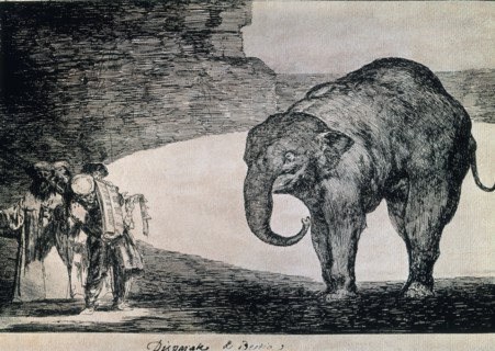 Goya, Drawing - Fantasy of a Beast