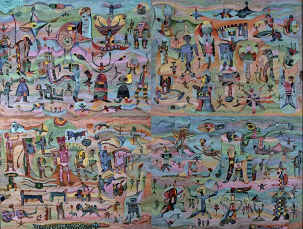 CASTILLO JUANJO
PINTURA-FIGURAS SUBREALISTAS CON PAISAJE
MADRID, COLECCION PARTICULAR
MADRID