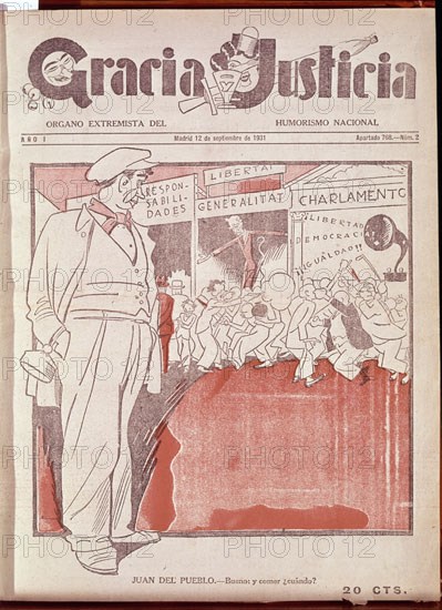 AREUGER
GRACIA Y JUSTICIA 1931-CARICATURAS DE LA II REPUBLICA
MADRID, HEMEROTECA