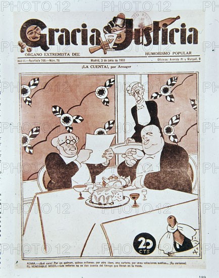 AREUGER
GRACIA Y JUSTICIA 1933-CARICATURAS DE LA II REPUBLICA
MADRID, HEMEROTECA