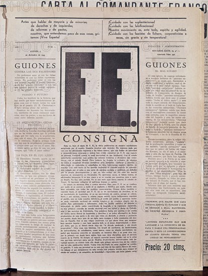 PERIODICO - FE- DE FALANGE ESPANOLA 1933
MADRID, HEMEROTECA MUNICIPAL
MADRID

This image is not