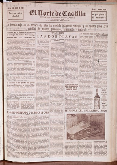 PERIODICO NORTE DE CASTILLA 1938
MADRID, HEMEROTECA MUNICIPAL
MADRID

This image is not