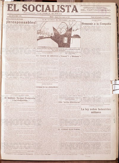 PERIODICO EL SOCIALISTA 30 DE ENERO DE 1932
MADRID, HEMEROTECA MUNICIPAL
MADRID

This image is
