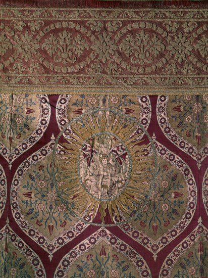 BORDADO DE UN FRONTAL DE ALTAR
MONFORTE DE LEMOS, CONVENTO DE LAS  CLARISAS/MUSEO ARTE