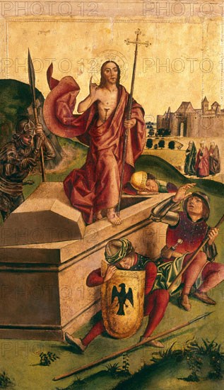 BERRUGUETE PEDRO 1450/1504
RESURRECCION
SEVILLA, MUSEO BELLAS ARTES - CONVENTO MERCEDARIAS