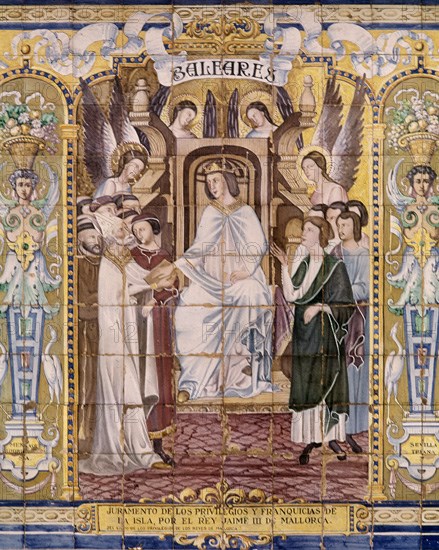 REPRESENTACION DE BALEARES EN MOSAICO
SEVILLA, PLAZA DE ESPAÑA
SEVILLA