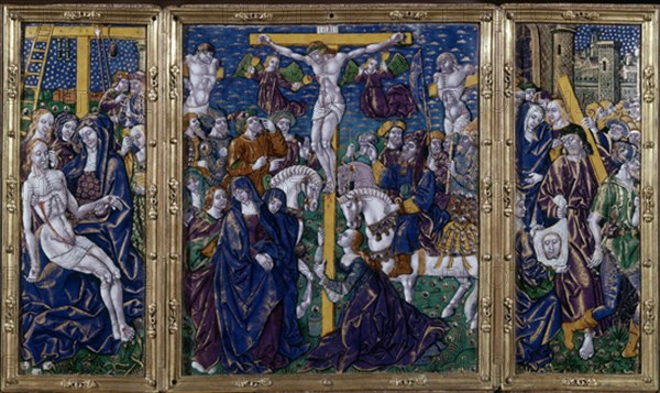 TRIPTICO DE ESMALTE DE LIMOGES
LINARES M, IGLESIA PARROQUIAL
TERUEL

This image is not