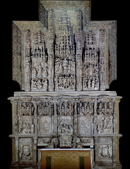 GIL MORLANES EL VIEJ
RETABLO DE ALABASTRO PROCEDE DE MONTEARAGON
HUESCA, CATEDRAL
HUESCA

This