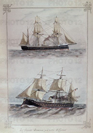 MONLEON RAFAEL 1853/1900
FRAGATA PROVENCE Y EL NAVIO SOLFERINO
MADRID, MUSEO NAVAL