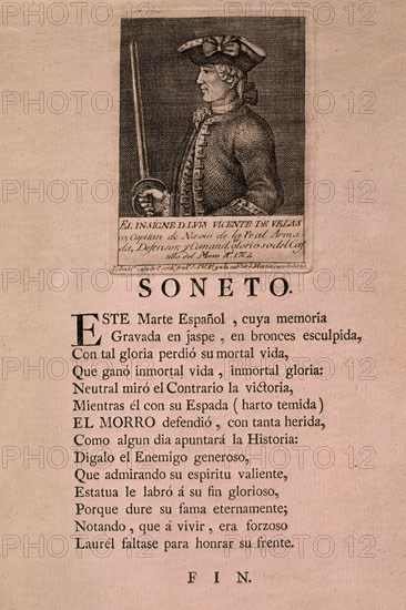 SONETO A D LUIS V. DE VELAS DEFENSOR DE LA HABANA
MADRID, MUSEO NAVAL
MADRID