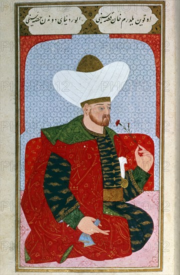 *HISTORIA OTOMANA-SULTAN BAYACETO I(O BAYAZID I/BEYCIT) (1389-1402)
PARIS, BIBLIOTECA