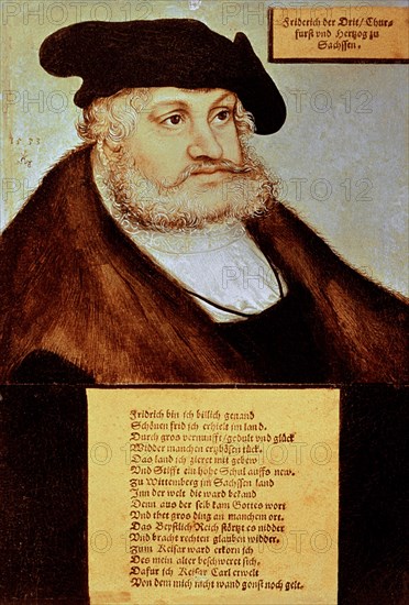 CRANACH
*FEDERICO DE SAJONIA ELECTOR DE BRANDEBURGO
FLORENCIA, GALERIA DE LOS UFFIZI
ITALIA