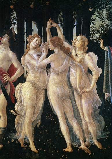 BOTTICELLI SANDRO 1444/1510
*LA PRIMAVERA DET DE LAS TRES GRACIAS
FLORENCIA, GALERIA DE LOS