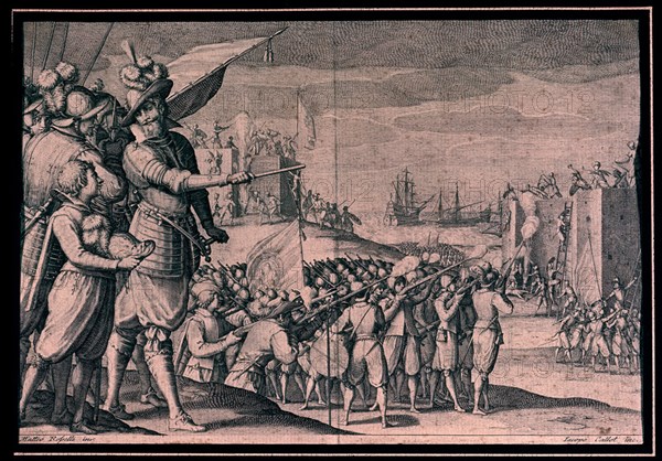 *TROPA DE FERNANDO I MEDICIS ASALTAN FORTALEZA TURCA
GENOVA, MUSEO NAVAL
ITALIA