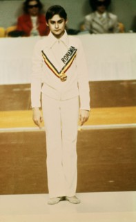 Romanian gymnast Nadia Comaneci, 1976