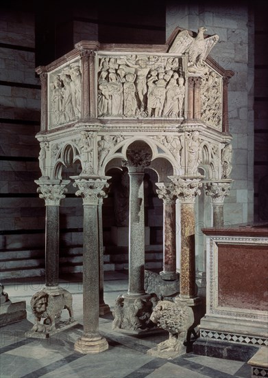 PISANO NICOLA/GIOVAN
*PULPITO DE LA CATEDRAL DE SIENA. 1266-1268
PISA,