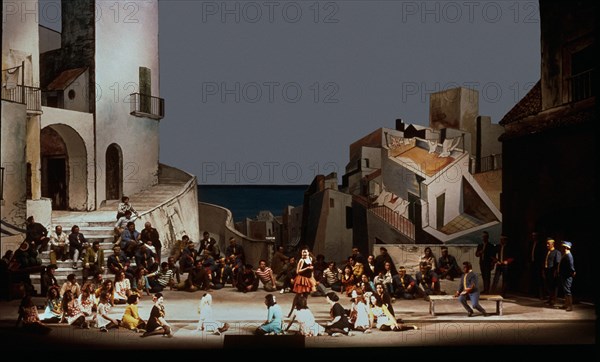 BIZET GEORGES
*ESCENA DE LA OPERA CARMEN  ACTO I
ROMA, TEATRO DE LA OPERA
ITALIA

This image