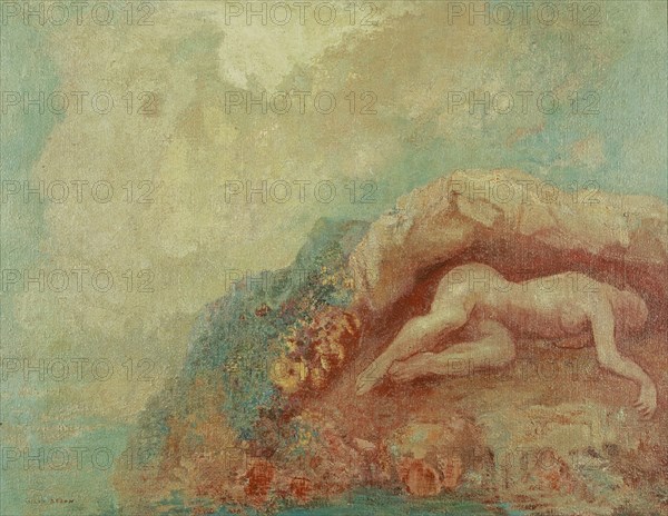 REDON ODILON 1840/1916
*DIE GEFANGENE (1910)
PARIS, COLECCION MARQUET
FRANCIA

This image is