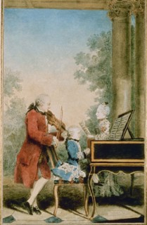 Carmontelle, Mozart avec son père et sa soeur