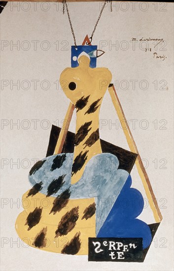 LARIONOV
*BOCETO PARA LA DONNA DSEPENTE DE A CASSELLA
ROMA, COLECCION CASELLA
ITALIA

This