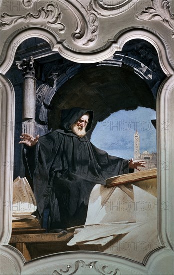 VILLIGIARDI
*GUIDO D'AREZZO FRESCO EN LA SALA DE CONCIERTOS
SIENA, ACADEMIA