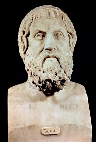 *SOFOCLES496/406 AC-UNO DE LOS TRES GRANDES DRAMATURGOS DE LA ANTIGUA ATENAS
NAPOLES, MUSEO