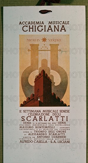 *CARTEL ANUNCIO 'TRIUNFO DEL HONOR' DE SCARLATTI
SIENA, ACADEMIA CHIGIANA
ITALIA

This image is