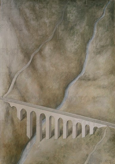 PEREZ VILLALTA GUILLERMO 1948-
SIN TITULO-1991(PUENTE Y RIO QUE PASA