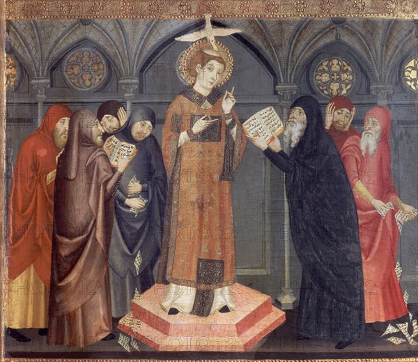 SERRA JAIME
RETABLO DE GUALTER-DET S ESTEBAN CON LOS DOCTORES
BARCELONA, MUSEO DE ARTE