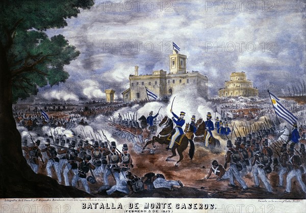 PENUTI Y BERNHEIM
BATALLA DE MONTE CASEROS-1852-URQUIZA DERROTO A ROSAS
MONTEVIDEO, MUSEO H N