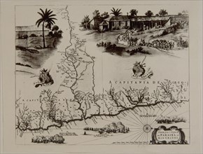 VINGBOONS J.
MAPA DE CAPITANIAS DE PARAIBA Y RIO GRANDE,CON ESCENA RURAL
PARIS, BIBLIOTECA